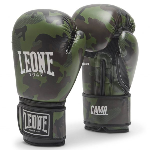 Leone 1947 Guantes Boxeo Mujer Camouflage Army Verde